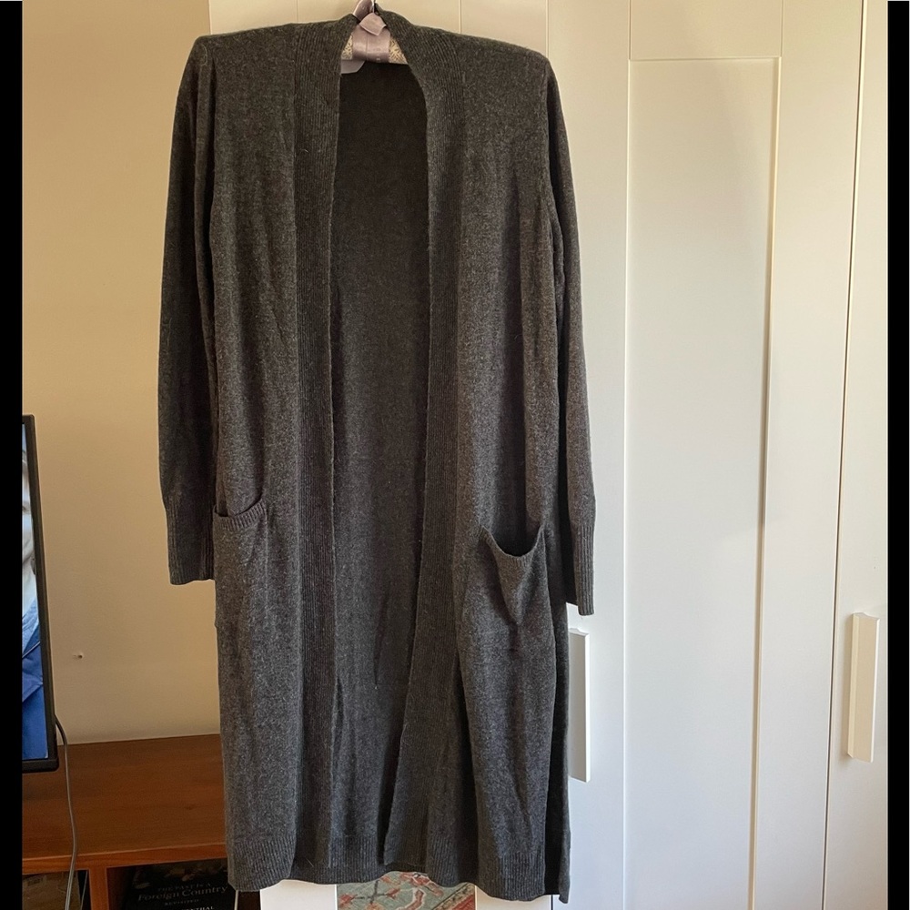 LOFT Knee-length duster sweater